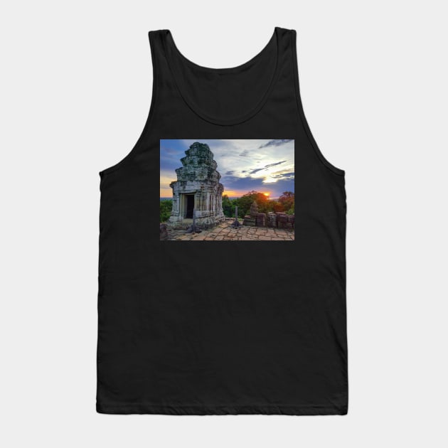 Temple Ruins at Sunset, Cambodia Tank Top by Anastasia-03